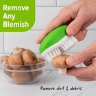 Prep Solutions Palm Style Fruit Veggie Cleaning Brush Green