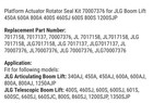 Platform Actuator Rotator Seal Kit 70007376 For Jlg Boom Lift 450a 600a 800a 400