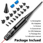 Professional Laser Bore Sight Kit Multiple Caliber Upgraded Red Dot Bore Sighter