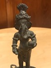 Bronze Statue Ganesh  Elephant God Figurine W  Mouse Rat Hindu God 5    X2  Rare