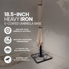 Four Seasons Courtyard Stonington 18 5 Inch Heavy Iron E Coated Umbrella Base