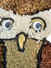 Owl Latch Hook Tapestry Yarn Rug Wall Hanging Art Mid Century  No Hanger hook