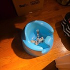 Bumbo Baby Floor Seat Blue Soft Foam Infant Support Chair With Safety Harness