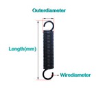 Expansion 1 2mm Wire Dia Spring Tension Extension Expanding Return Pull Springs