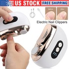 Automatic Electric Toe Nail Clippers Trimmer Led Light With 3 Adjustable Speeds