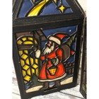 Vintage 1950s German Cardboard Christmas Lanterns Santa Snowman Hansel   Gretel