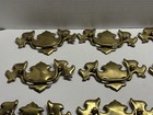 Vintage Lot  12  Nos Brass Plated Chippendale batwing Style Drop Bail Pulls 