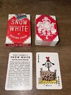 Vintage 1930s Snow White Miniature Playing Cards Complete Deck W box Very Rare  