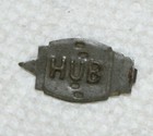 Vintage Tin Tobacco Tag  Hub