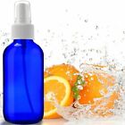 4oz Cobalt Blue Glass Bottle With White Mist Sprayer - Choose Your Quantity