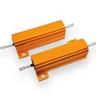 Us Stock 4pcs 1k Ohm 1k 50w Watt Aluminum Housed Metal Case Wirewound Resistors