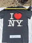 Gildan I Love Ny Black Graphic T-shirt Small Unisex Kids Short Sleeve Crew Neck