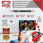 Digital Tv Antenna Hdtv 4k 1080p Indoor Amplifier 3600 Miles Long Signal Range