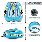 Serenelife 2 Person Towable Tube  Inflatable  420d Nylon pu Coating Sltowbl10