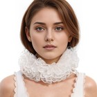 Renaissance Ruffle Collar Victorian Neck Ruff Elizabethan Collars Clown Collar