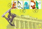 South Africa 2004 Olympic Sport Games Football Cycling Swimming  fdc Pair 