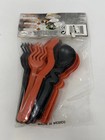 Halloween Spookyware Krazy Utensils Orange Black Knives Forks Spoons 1990   s