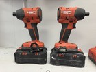 2 X Hilti Sid 6-22 Impact Drivers W  B 22-195 Batteries And Charger