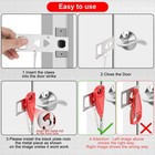 Portable Door Lock   Stop Alarm Set  Dual Protection Black Lock alarm 