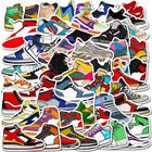 50 Pcs Sneakers Stickers Basketball Fashion Skateboard Vinyl Shoe Trainers Decal