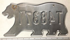 Undated Northwest Territories  spectacular  Trailer License Plate 148371