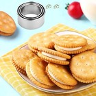 Cookie Cutters - Biscuit Cutters stainless Steel Dumpling Cutters cake 3pcs