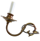 9 X 13 5  Victorian Bronze Brass Chandelier Candle Sconce S-arm   Attached Cord