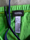 Diesel Square Cut Swim Briefs Mens Large  32-34  Solid Green Swimsuit