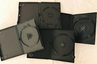 Lot 12 Empty Blank Standard Size Black Dvd Replacement Case W clear Sleeve  new 