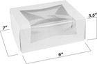 Mt Products White Cupcake Box - 9  X 7  X 3 5  Bakery Boxes - Pack Of 200