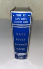 Cape Cod 5 Cent Savings Bank   Bass River Savings Bank Metal Book Banks - 1 Key