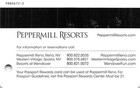 Peppermill Resorts Reno  Sparks   Wendover  Nv - Casino Slot Card With P880672-3