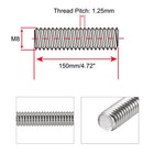 Fully Threaded Rod M8 X 150mm 1 25mm Thread Pitch  4 Pack 304 Stainless Steel   