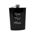 8oz Stainless Steel Flask With Your Name Engraved Custom Personalized