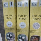 Crafters Square Iron On Glitter Sheets Lot Of 8 Pink Purple Green White 12 X 12