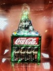 Vtg Coca-cola Blown Glass Ornament Coke Bottle Crate Holiday Collectible Nos