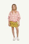 The Animals Observatory Kids  Bear Cotton Sweatshirt In Pink Clouds Girls 4