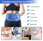 Ice Pack For Back Pain Relief Hot Or Cold Ice Packs For Lower Back Injuries Blue
