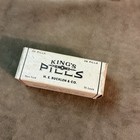 Antique King   s Pills H e  Buckley   Co Glass Bottle Original Box Display Only  1