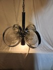 5 Light Vintage Mid Century Modern Chrome Atomic Orb Chandelier Sputnik Fixture