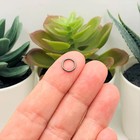 8mm  18g  Gunmetal Plated Open Jump Rings - Us Seller