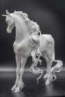 Model Horse Artist Resin Unicorn Sculpture   Figurine - Unpainted