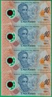 Brazil 10 Reais Nd 2000  Commemorative  P248a  8 Consecutive W  1st Series A0001