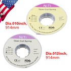 1-10 Packs Dental Ortodoncia Niti Open Coil Springs 012 010 Pulgada  914 Mm Sa