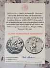 Alexander The Great Ancient Greek Tetradrachm Coin Silver Necklace With Coa
