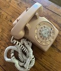 Vintage Bell Systems Beige Desk Top Rotary Dial Telephone Western Electric
