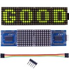 2pcs 4 In 1 Matrix 8x32 Green Led Display Module Max7219 32x8 Arduino Raspberry