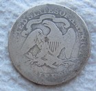 1874 Arrows Seated Liberty Half Dollar Rare Key Date Rim Nicks Cleaned Corroded