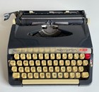 Vintage Remington Rand Model 333 Sperry Rand Portable Typewriter W Case   Book