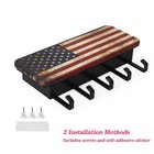 Small Decorative Key Holder For Wall Plastic Hanger With 5 Hooks   Tiny Mail